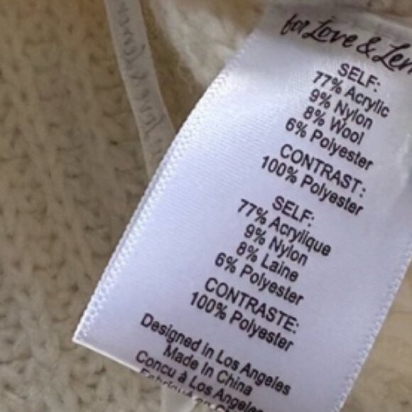 New! For Love And Lemons Jeanette Cardigan and Shorts Set cream 2583 - Picture 9 of 11